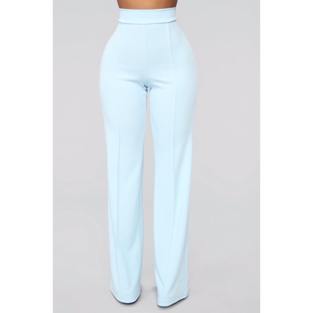 Dress Pants (Fashion Nova, Light Blue, Large)